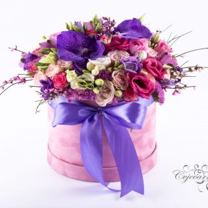 Flowerbox „Violet in pink“